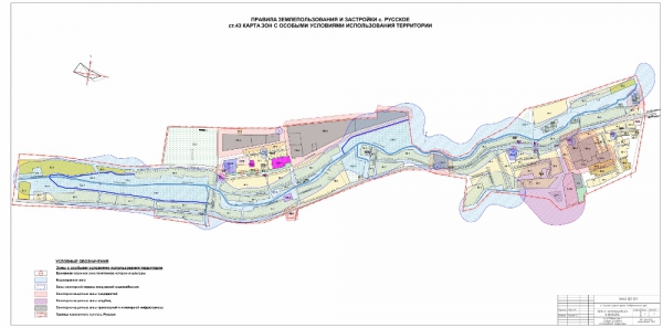 Карта зон с особыми условиями использования территории